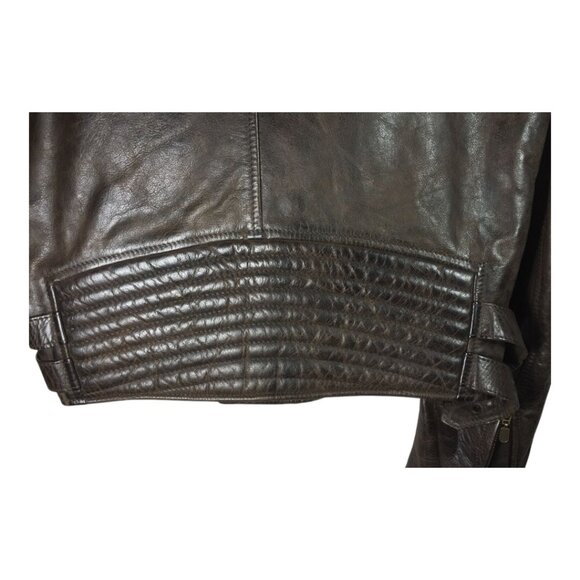 Belstaff Leather Lightling Fashion Jacket Blouson Size 42 Made in Italy NWT - Picture 10 of 11